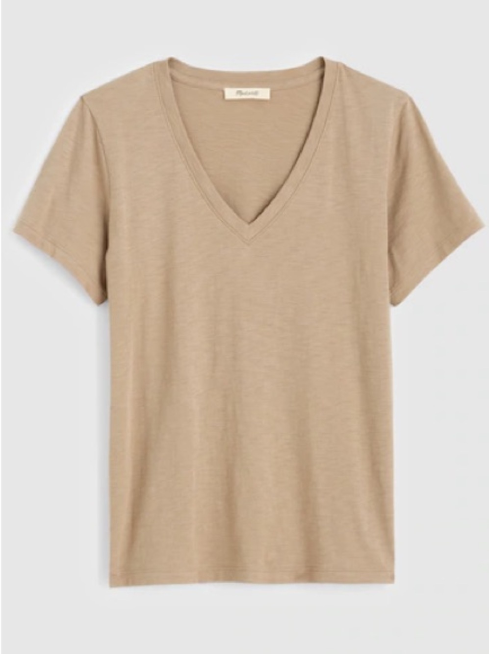 Madewell The Easy V-Neck Tee in Soft Slub medium